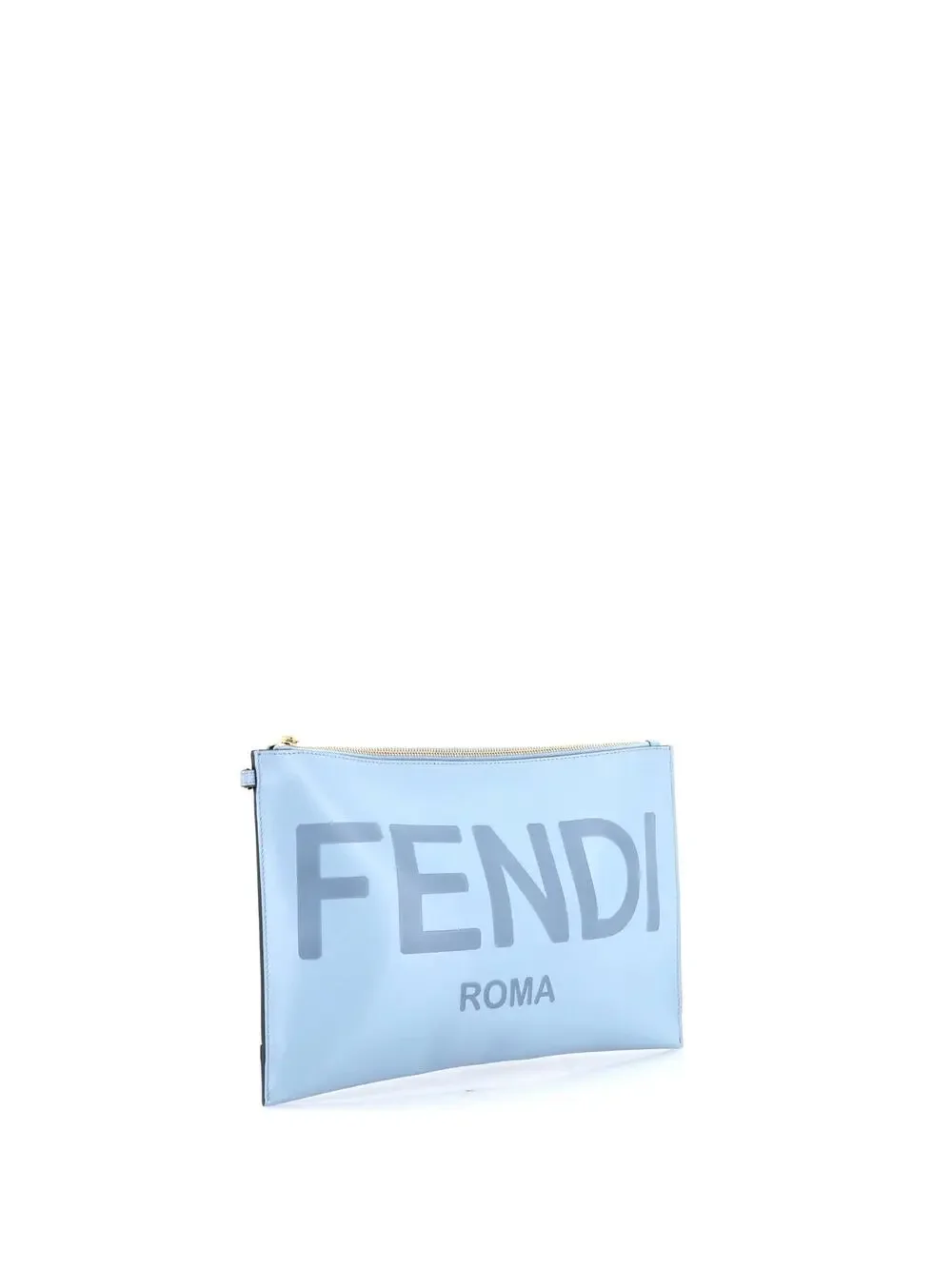 Fendi Logo Flat Wristlet Pouch Embossed #245681F12B